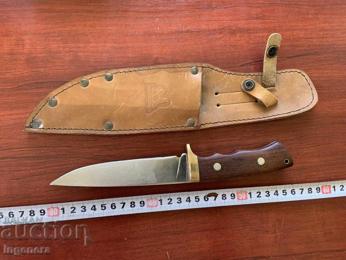 CUȚIT DE VÂNĂTOR VÂNĂTOR TEACĂ PIELE