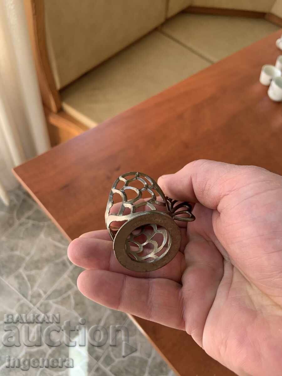 ΜΕΤΑΛΛΙΚΑ ΣΕΡΒΙΤΣΙΑ ΓΙΑ ΠΟΤΗΡΙΑ ΣΕ ΣΧΗΜΑ ΨΑΡΙΟΥ - 6 ΤΕΜ - 5 ΜΕΤΑΛΛΙΚΑ ΣΕΡΒΙΤΣΙΑ ΓΙΑ ΠΟΤΗΡΙΑ ΣΕ ΣΧΗΜΑ ΨΑΡΙΟΥ - 6 ΤΕΜ - 5