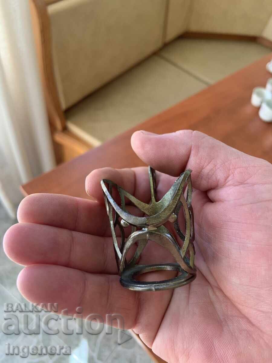 ΜΕΤΑΛΛΙΚΑ ΣΕΡΒΙΤΣΙΑ ΓΙΑ ΠΟΤΗΡΙΑ ΣΕ ΣΧΗΜΑ ΨΑΡΙΟΥ - 6 ΤΕΜ - 7 ΜΕΤΑΛΛΙΚΑ ΣΕΡΒΙΤΣΙΑ ΓΙΑ ΠΟΤΗΡΙΑ ΣΕ ΣΧΗΜΑ ΨΑΡΙΟΥ - 6 ΤΕΜ - 7