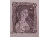 Ιβάν Αποστόλοφ Γραφικά, μικτές τεχνικές, πορτρέτο