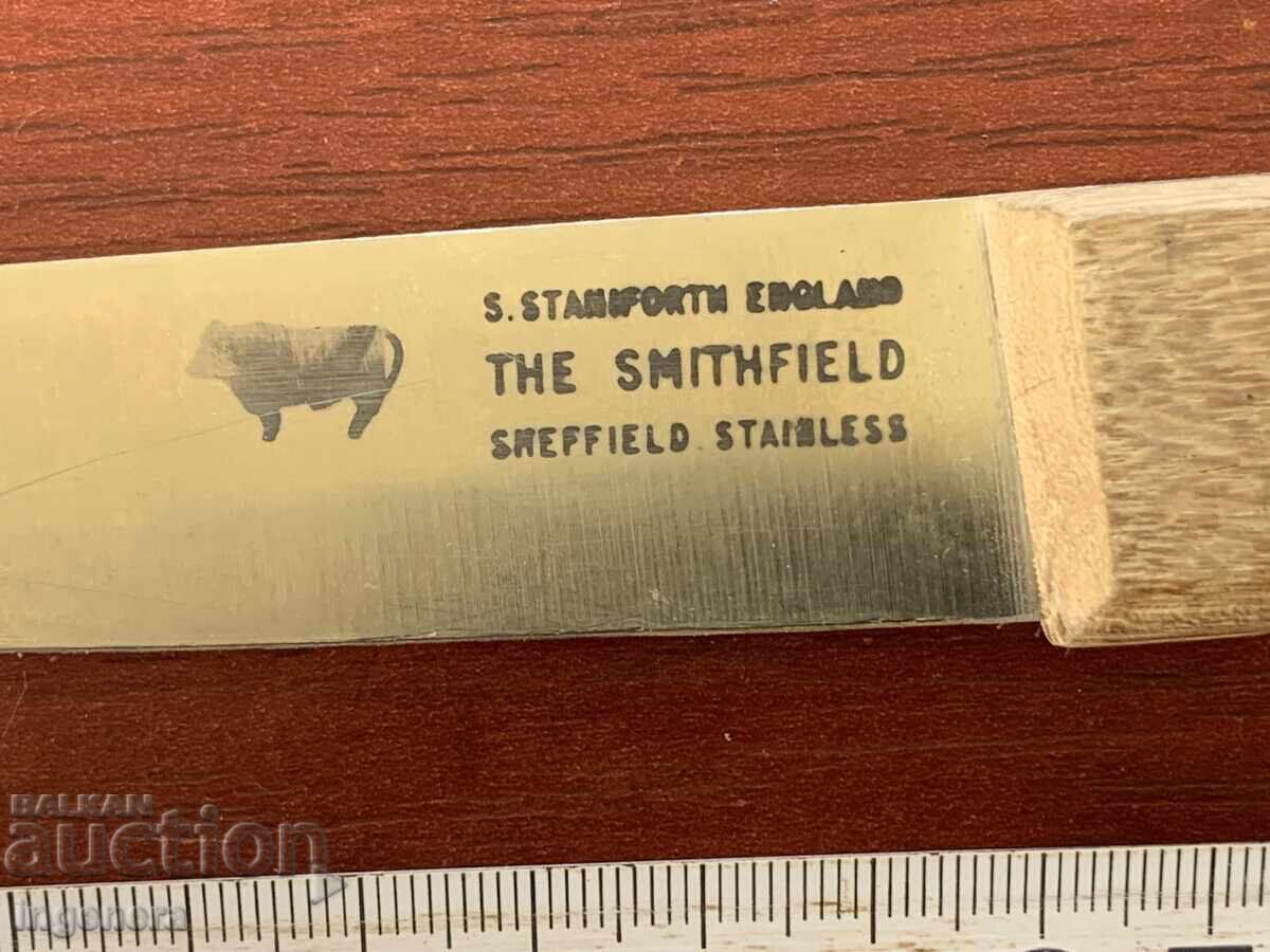 Аукцион НОЖ КУХНЕНСКИ МАРКОВ ШЕФИЛД АНГЛИЯ С АВТОГРАФ