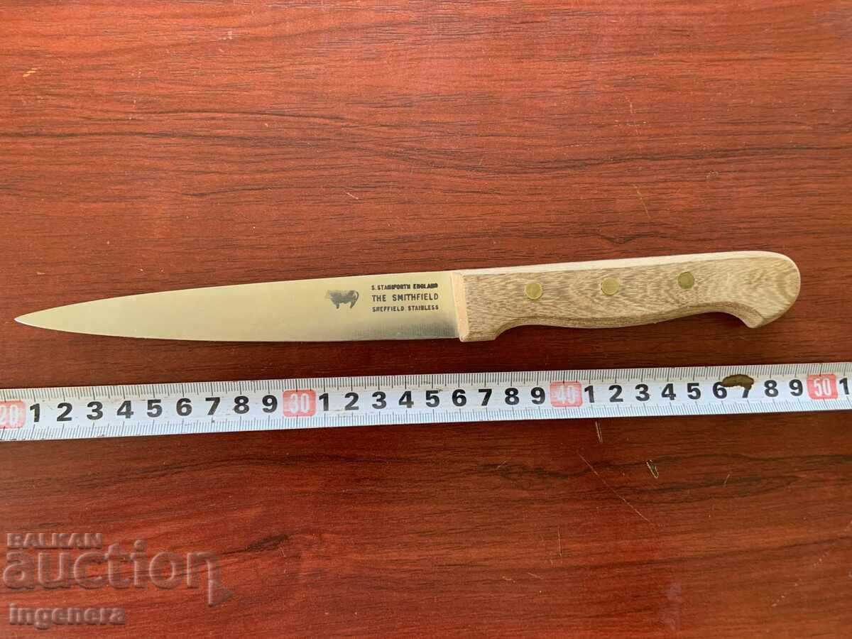 НОЖ КУХНЕНСКИ МАРКОВ ШЕФИЛД АНГЛИЯ С АВТОГРАФ