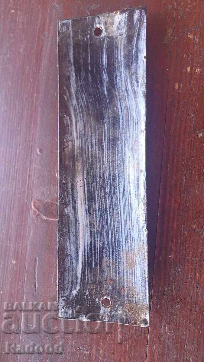 Auction Enamel plate Auction Enamel plate