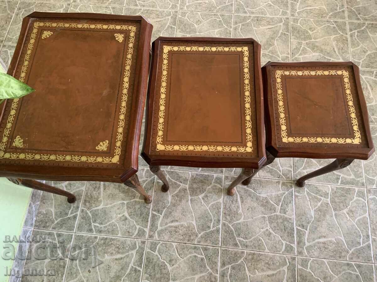 TABLE TABLE TABLES TYPE ZYGON IN CHIPPENDALE STYLE - 3 PCS with price 280.00 BGN | € 143.16 TABLE TABLE TABLES TYPE ZYGON IN CHIPPENDALE STYLE - 3 PCS with price 280.00 BGN | € 143.16