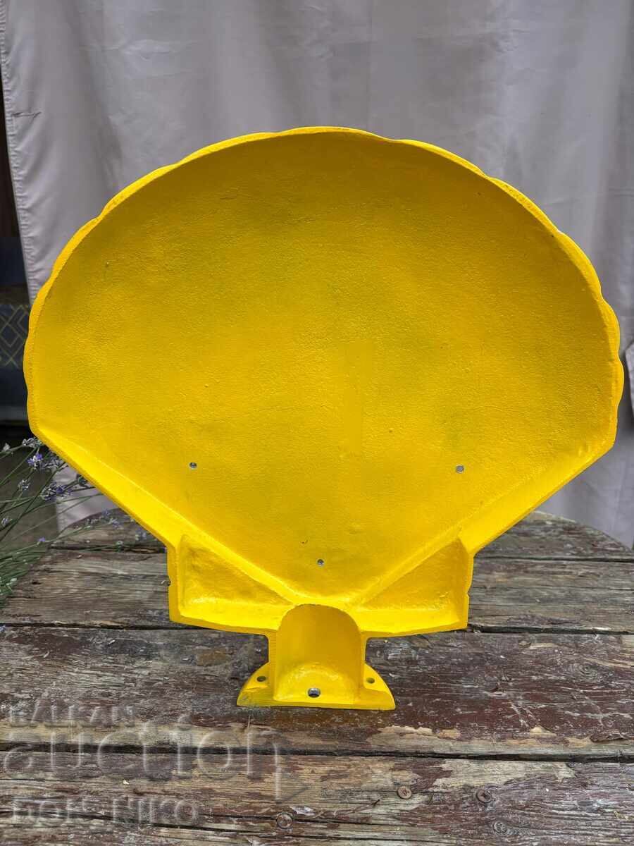 Παράδοση Αλουμινένια πινακίδα SHELL Παράδοση Αλουμινένια πινακίδα SHELL