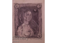 Ivan Apostolov Graphics, mixed media, portrait