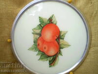 Ρετρό περιστρεφόμενος γυάλινος δίσκος φρούτων