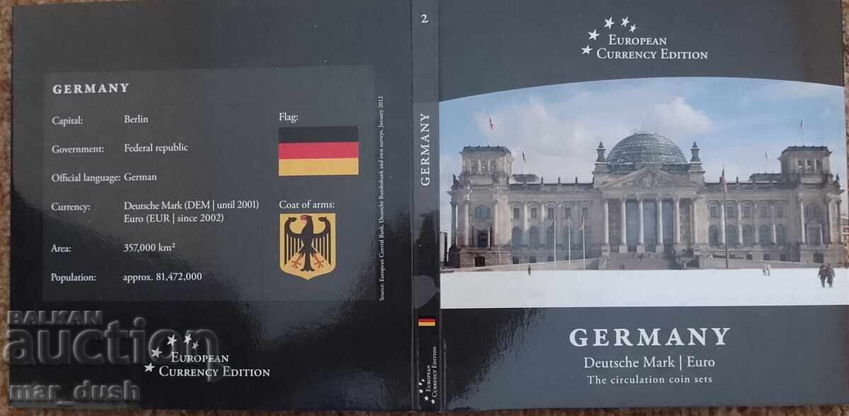 Licitație Germania. Album de lux cu monede înainte și după euro Licitație Germania. Album de lux cu monede înainte și după euro