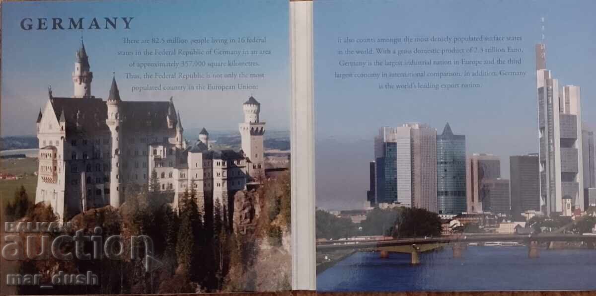 Livrarea Germania. Album de lux cu monede înainte și după euro Livrarea Germania. Album de lux cu monede înainte și după euro
