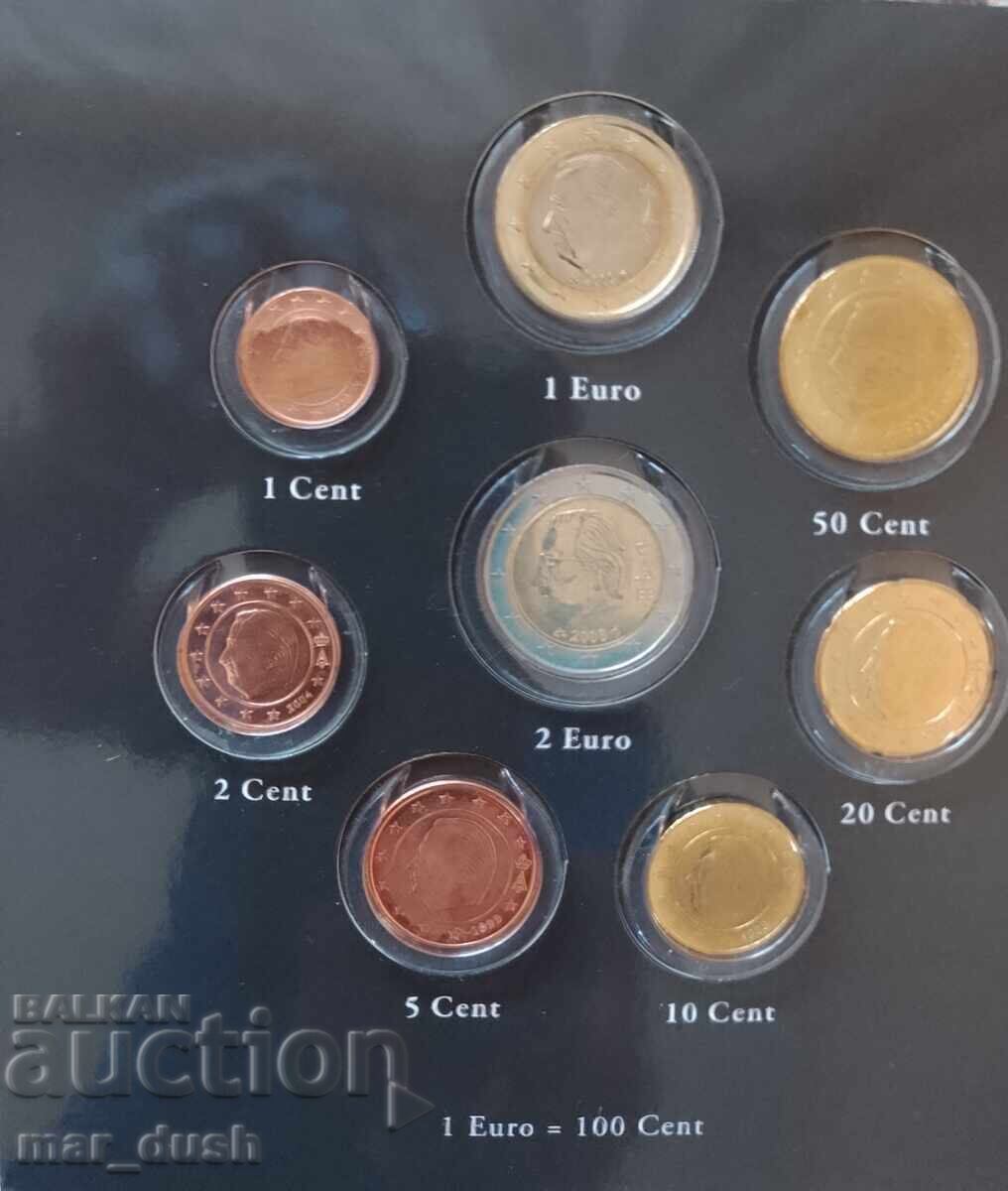 Belgium. Luxury album with coins before and after the euro - 5