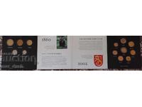 Belgia. Album de lux cu monede înainte și după euro