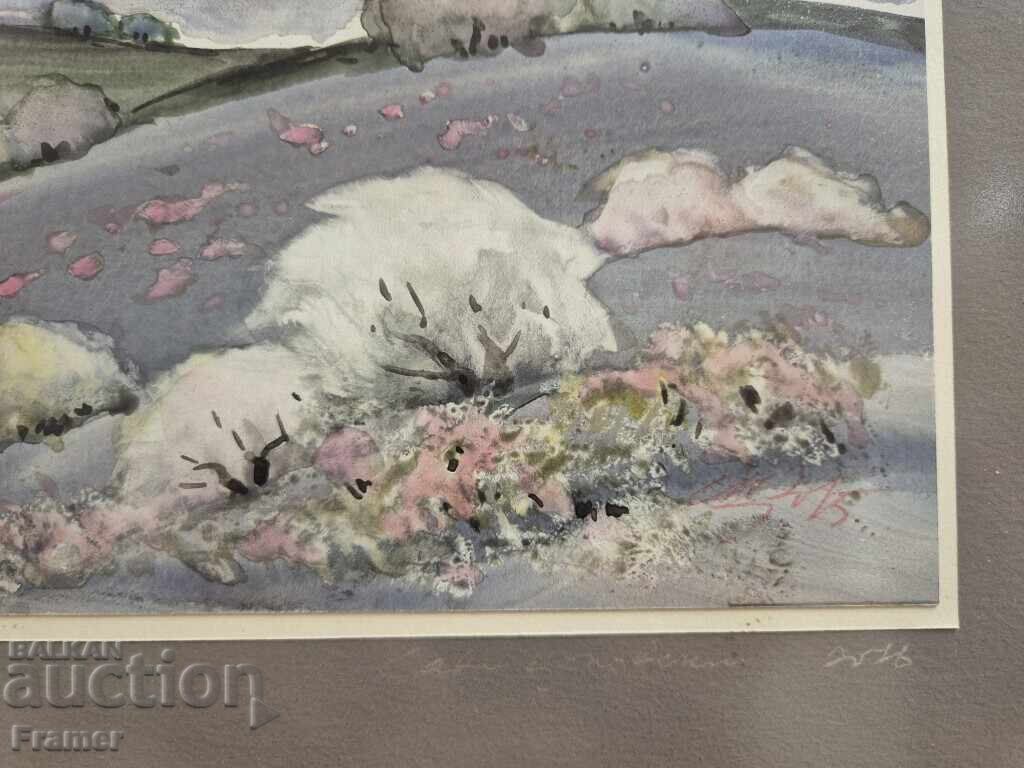 Delivery of Watercolor by the great artist STOLETNIKA Sava Tsonovski 7G