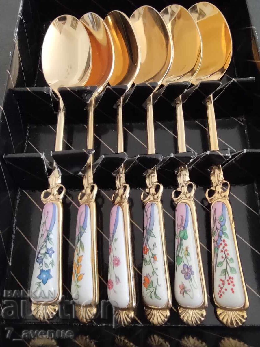 Dessert Spoons with Flowers, Triumph of Nature 30.06.25