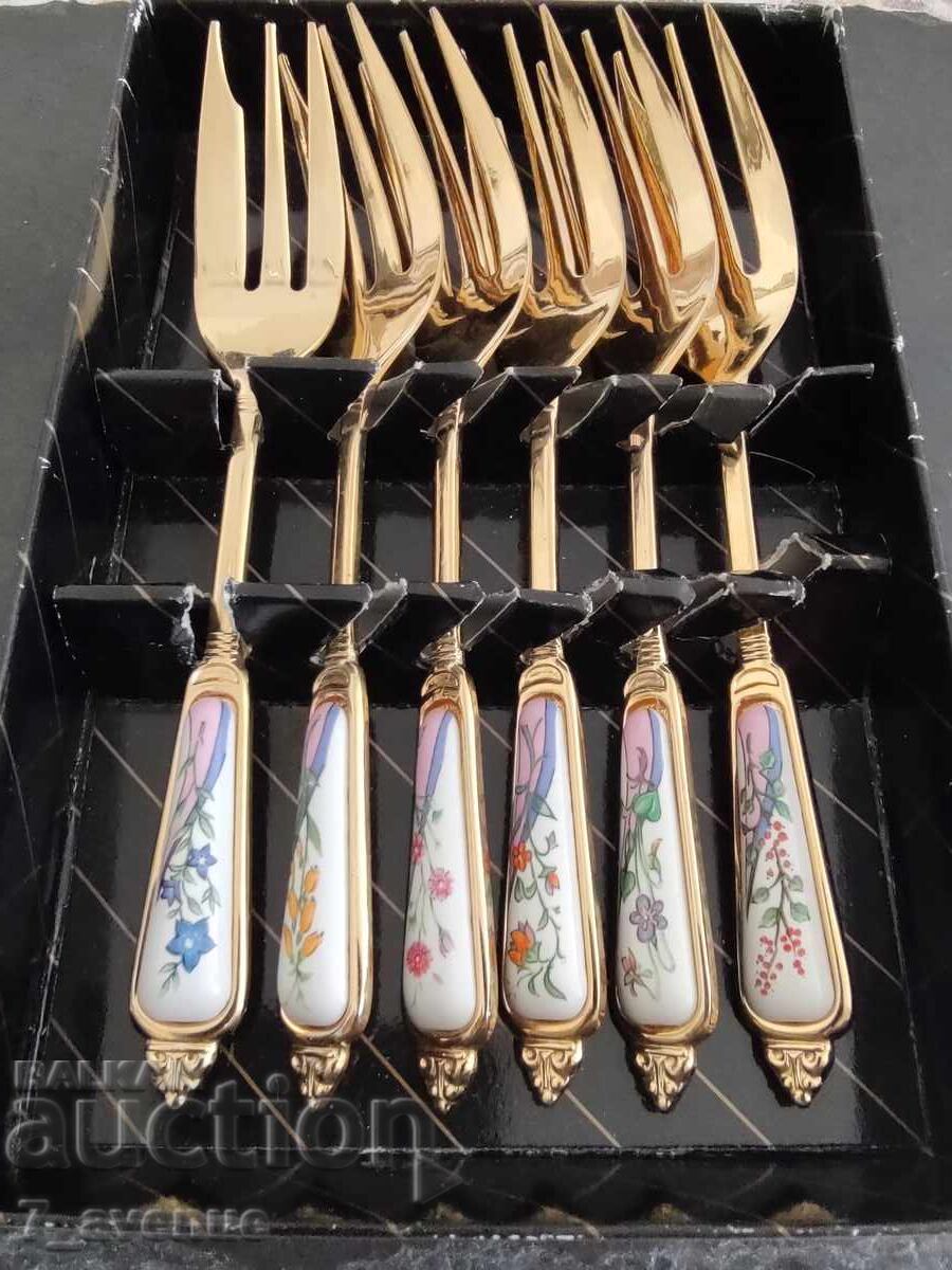 Πιρούνια για γλυκά με λουλούδια, θρίαμβος της φύσης 30.06.25