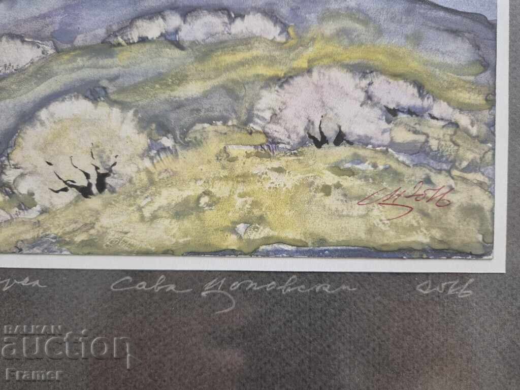 Delivery of Watercolor by the great artist STOLETNIKA Sava Tsonovski 10I