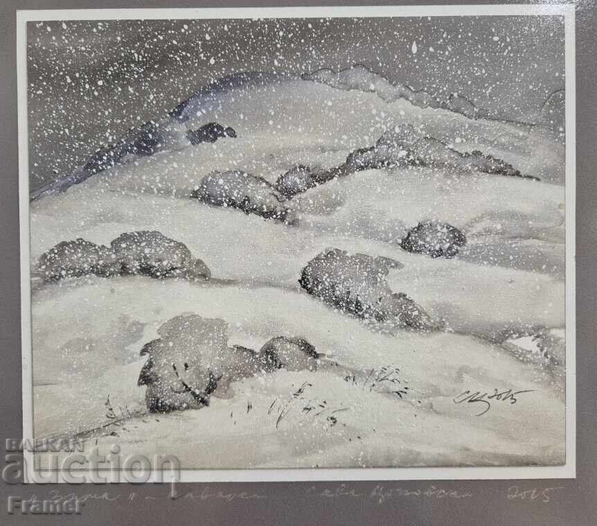 Acuarelă de la marele artist STOLETNIKA Sava Țonovski 11N cu preț € 190.00 | 371.61 BGN