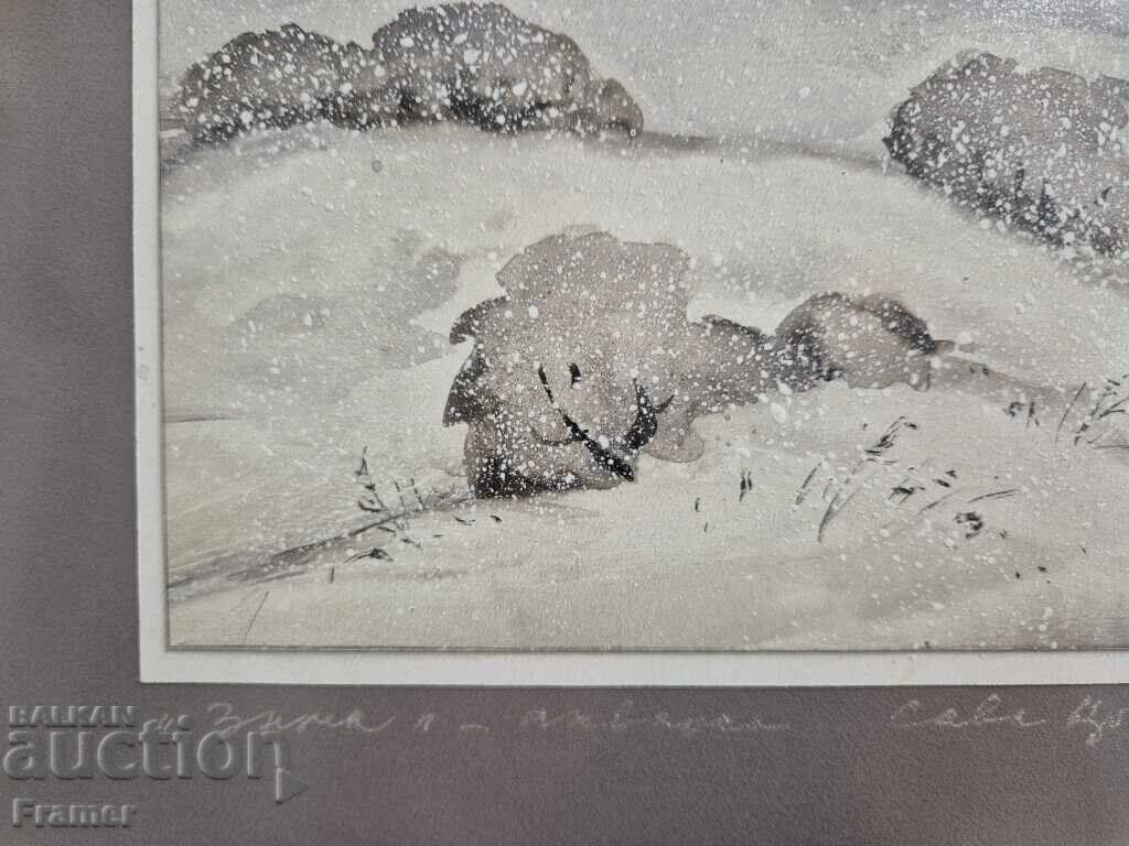 Δημοπρασία Ακουαρέλα από τον μεγάλο καλλιτέχνη ΣΤΟΛΕΤΝΙΚΑ Σάβα Τσονόφσκι 11Ν