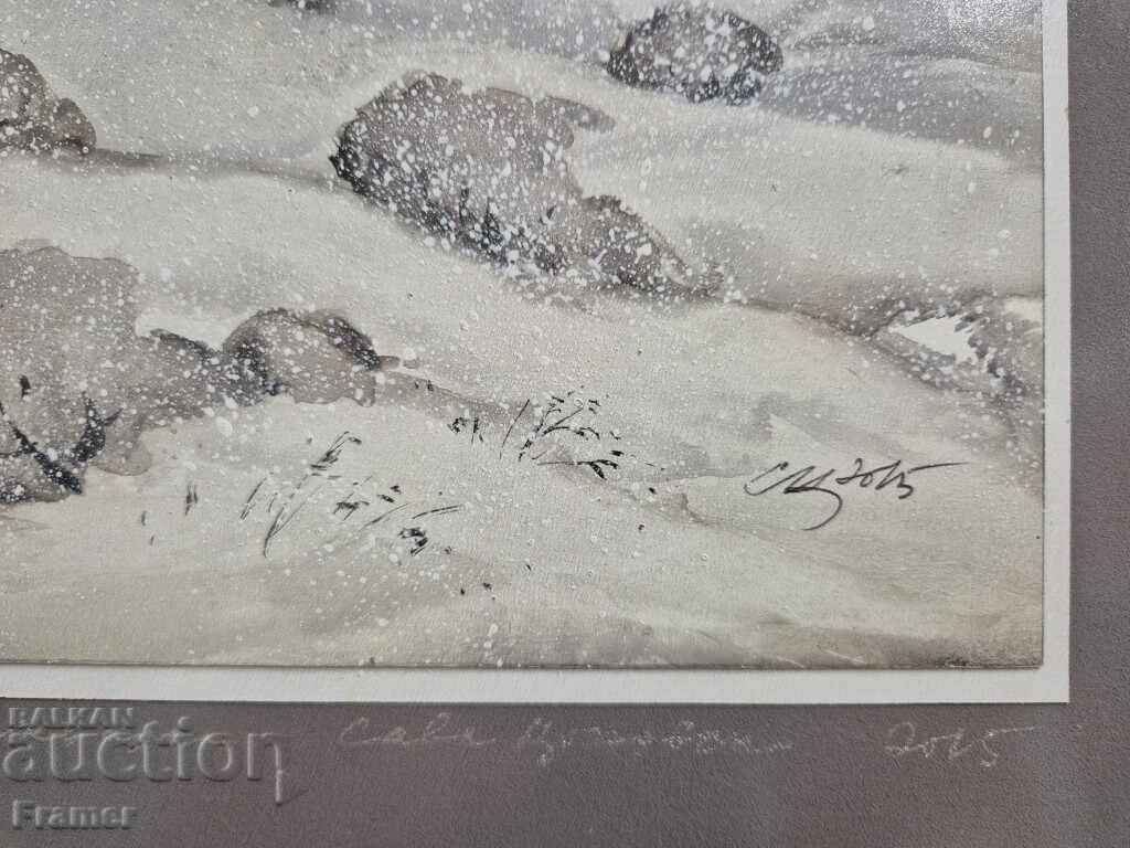 Παράδοση Ακουαρέλα από τον μεγάλο καλλιτέχνη ΣΤΟΛΕΤΝΙΚΑ Σάβα Τσονόφσκι 11Ν