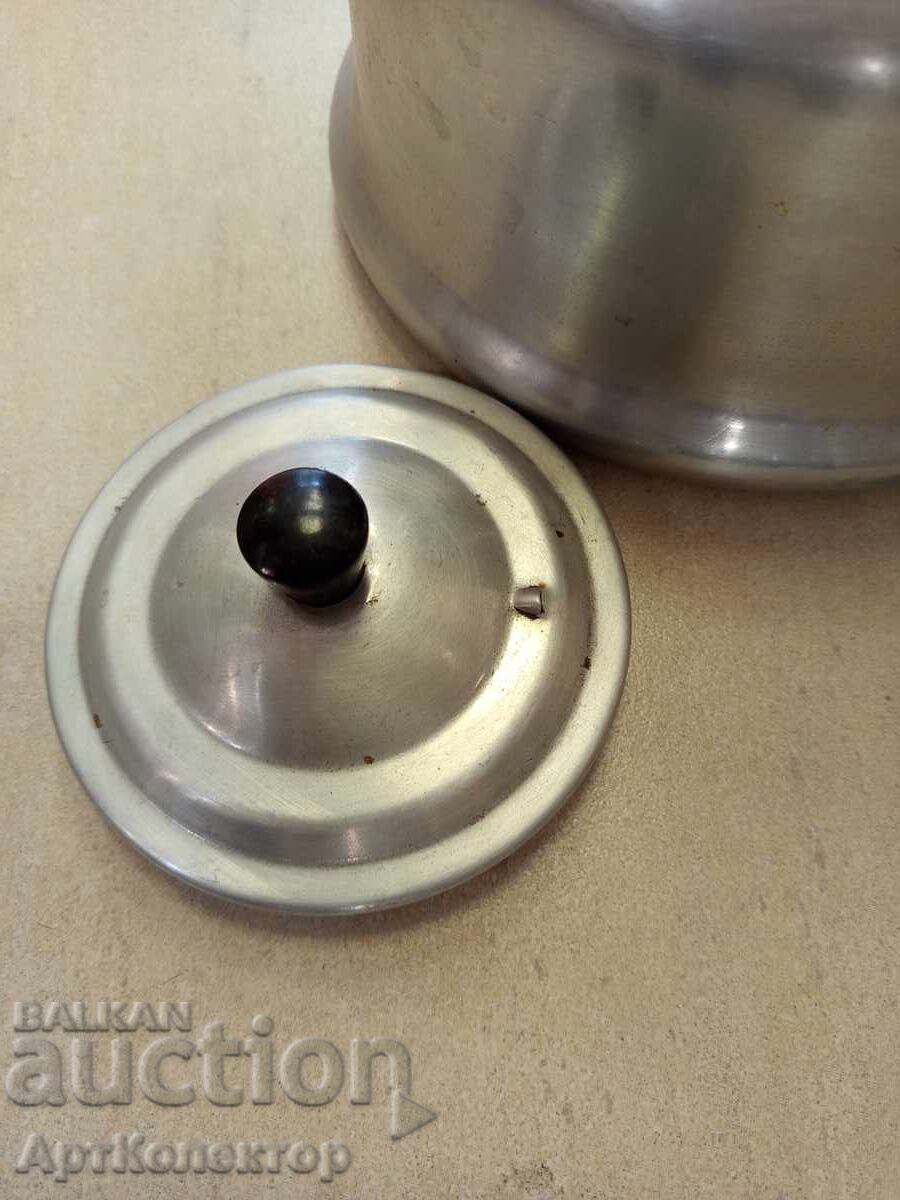 Old large aluminum kettle - 5