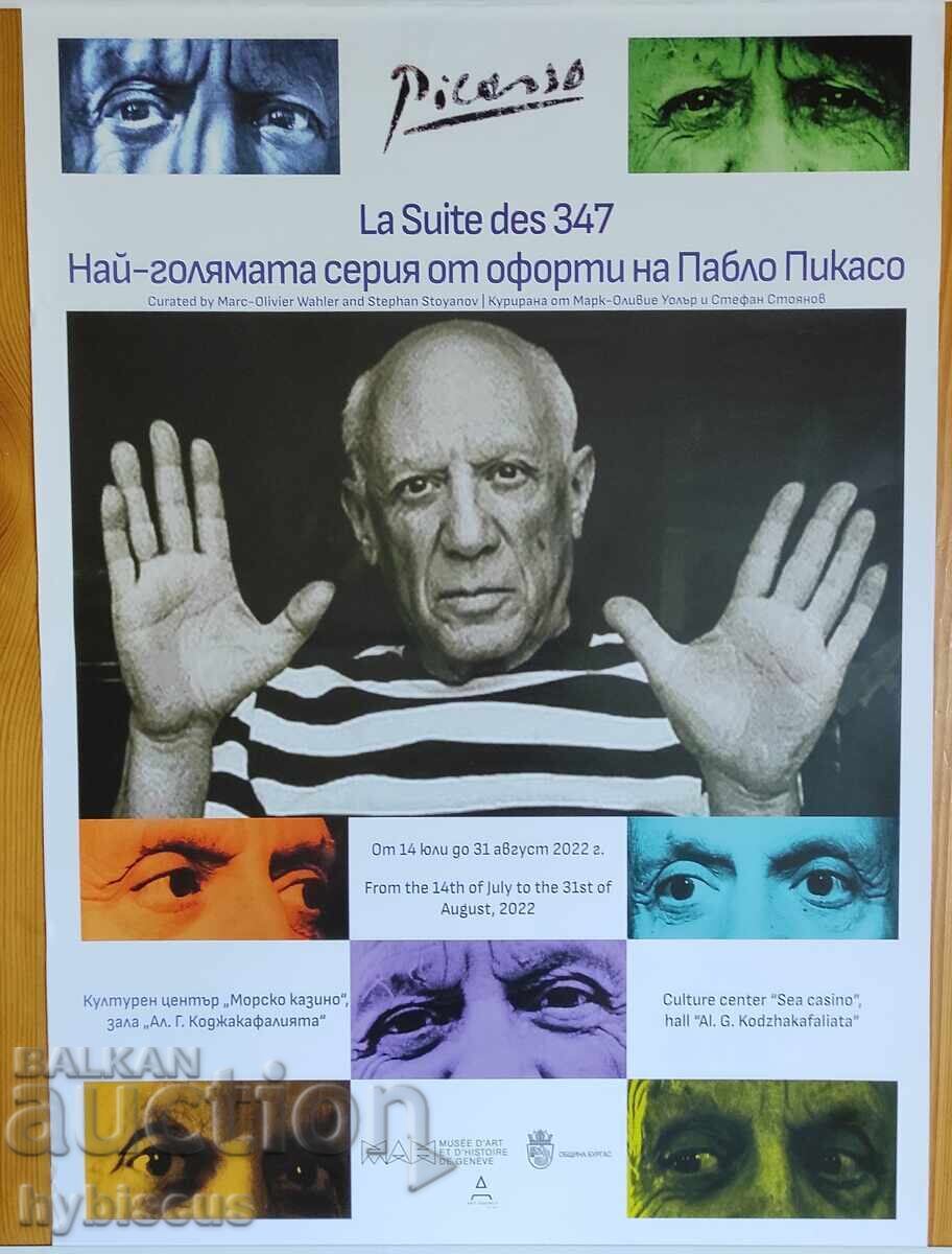 Poster for the Picasso exhibition in Burgas 2022