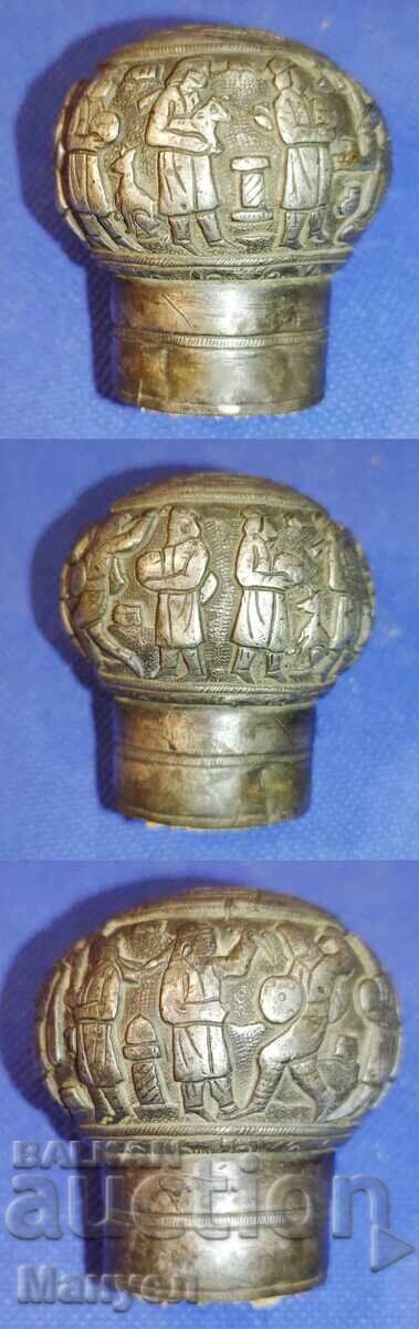 Delivery of Old silver cane handle Delivery of Old silver cane handle