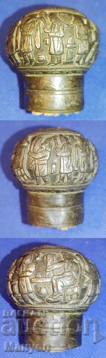 Old silver cane handle - 5 Old silver cane handle - 5