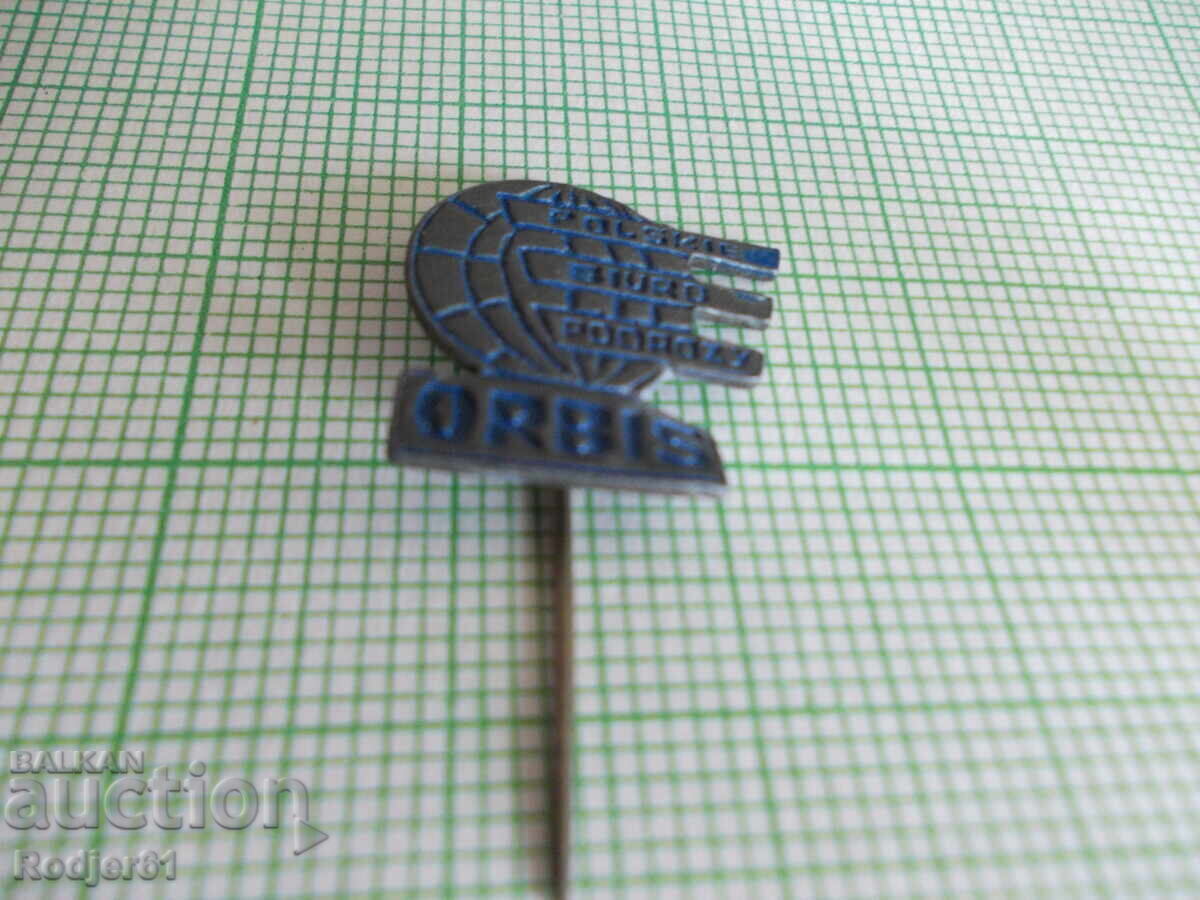 badges - travel agency ORBIS Poland - 2 pcs with price € 2.00 | 3.91 BGN