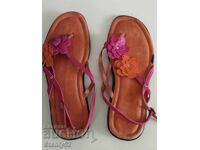 Sandale damă din piele intoarsă naturală #44