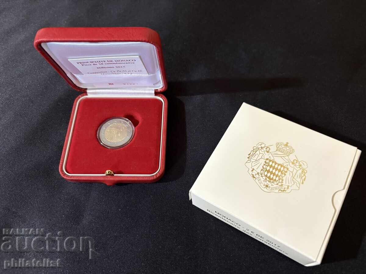 Monaco 2017 2 Euro - 200 g. Garda Princiară a Carabinierilor Monaco 2017 2 Euro - 200 g. Garda Princiară a Carabinierilor