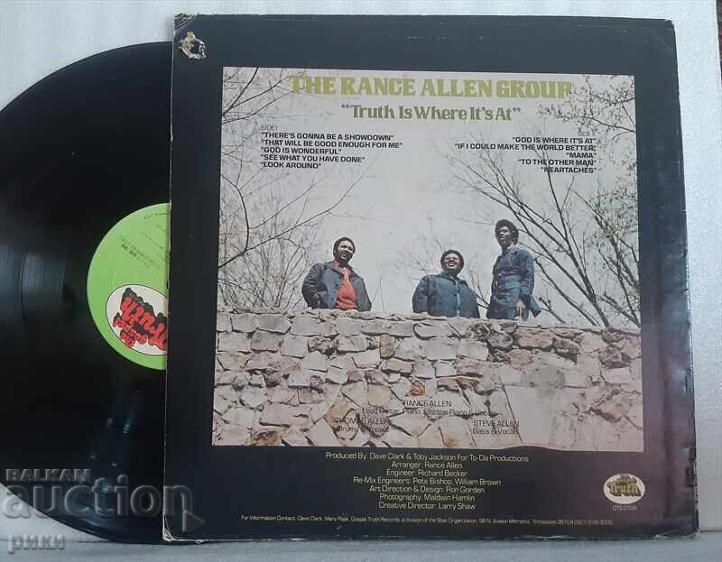 The Rance Allen Group ‎– Truth Is Where It's At - 1972 with price 20.00 BGN | € 10.23