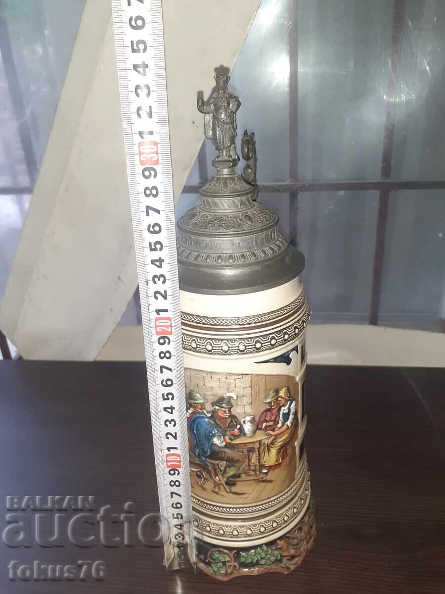 Delivery of Large old German beer stein 1L
