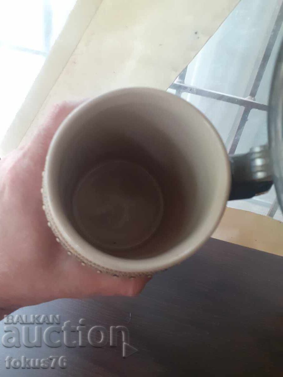 Large old German beer stein 1L - 7