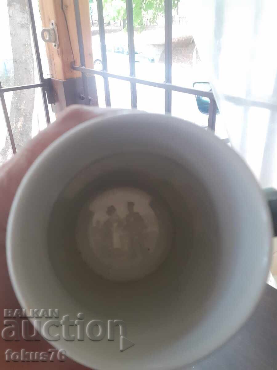 Μεγάλη παλιά γερμανική κούπα 0,5 λ. στρατιωτικό θέμα με τιμή 550.00 BGN | € 281.21