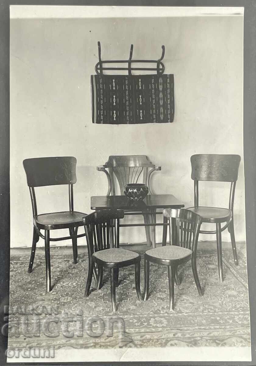 5046 Έκθεση επίπλων Βασιλείου της Βουλγαρίας καρέκλες Τροϊάν 30-ες