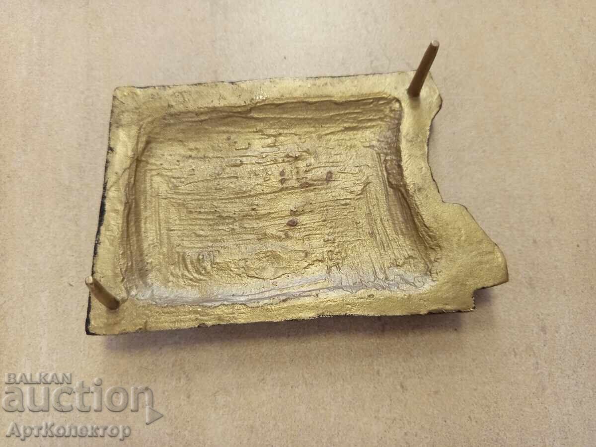 Παλιά πλαστική ορείχαλκου μπρούτζινος λέων - 5