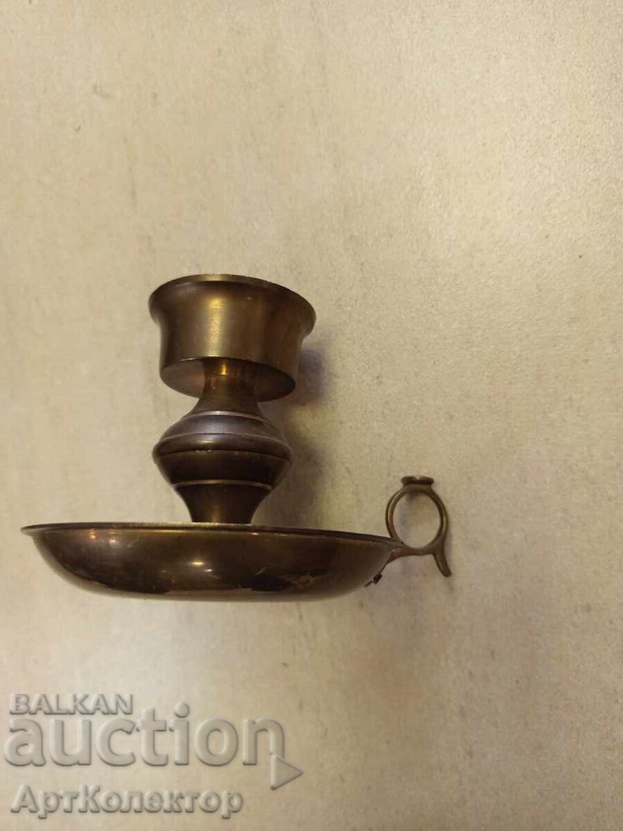 Доставка на Стар бронзов свещник, декор, кандилабър, лампа, свещ, фенер