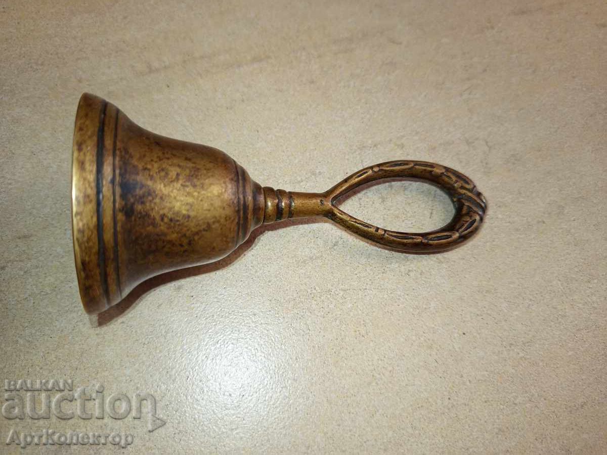 Стар звънец камбана бронзов възрожденски - 6