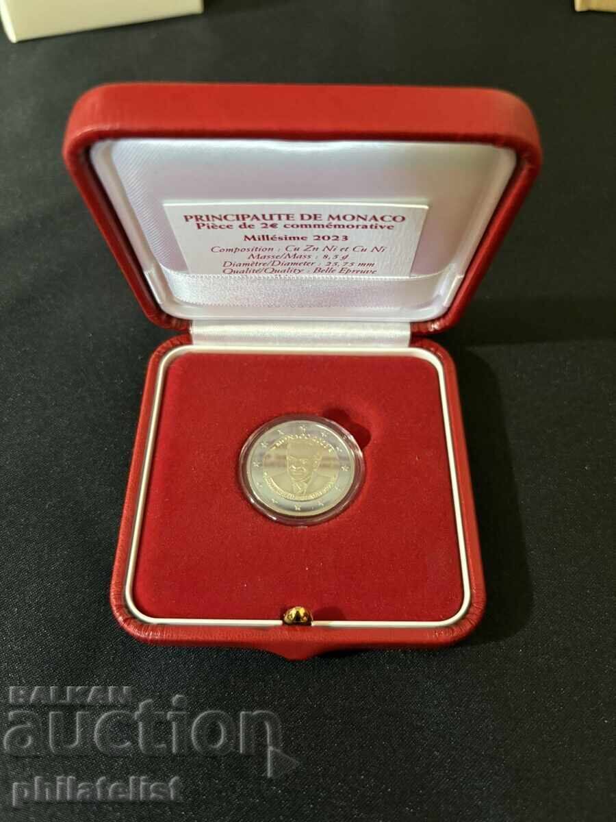 Παράδοση Μονακό 2023 – 2 ευρώ - Πρίγκιπας Ρενιέ III (1923-2005) PROOF