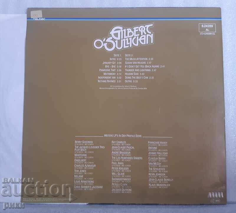 Gilbert O'Sullivan with price 9.00 BGN | € 4.60 Gilbert O'Sullivan with price 9.00 BGN | € 4.60