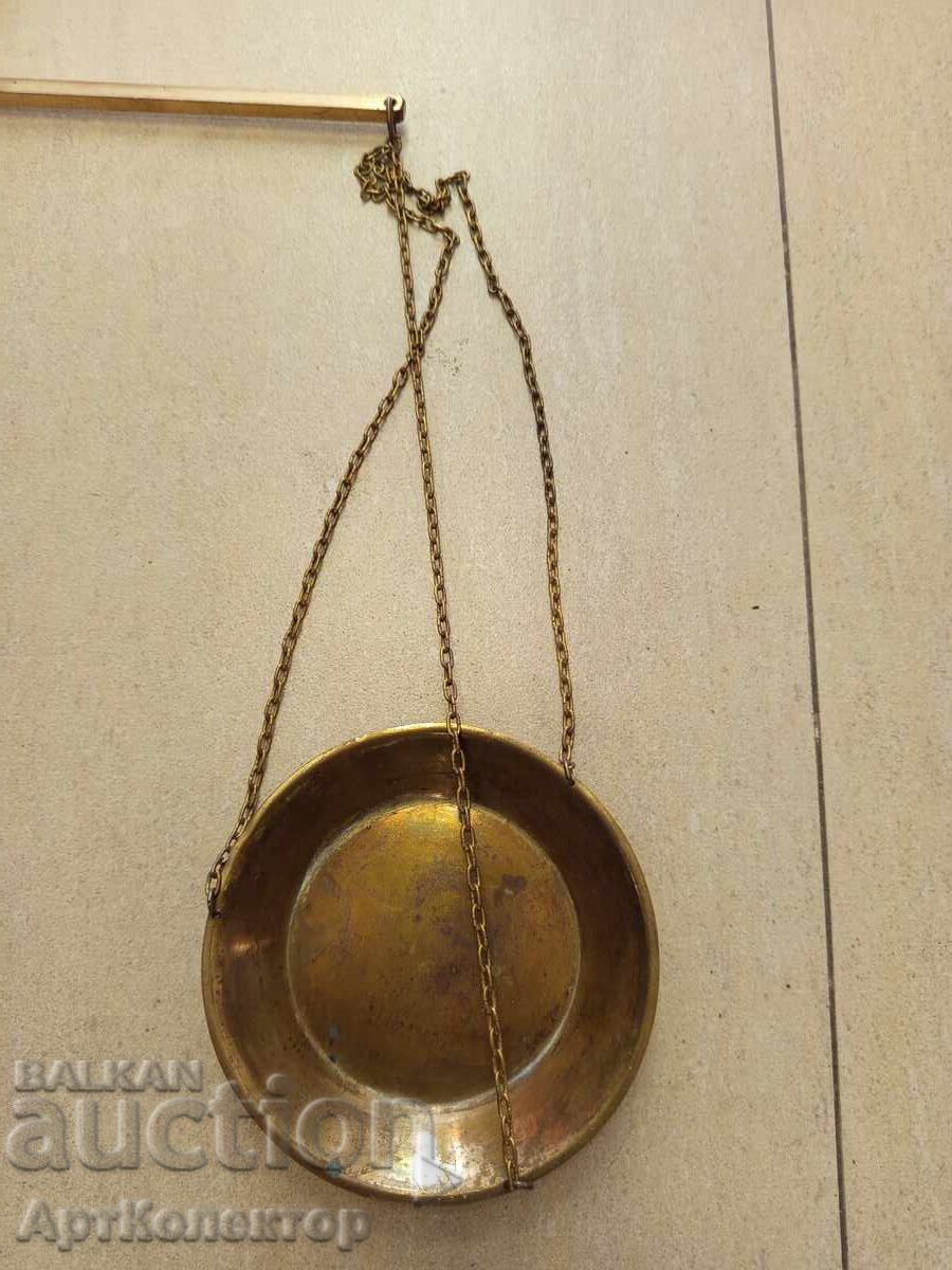 Cântar balanță bronz, stare perfectă - 6