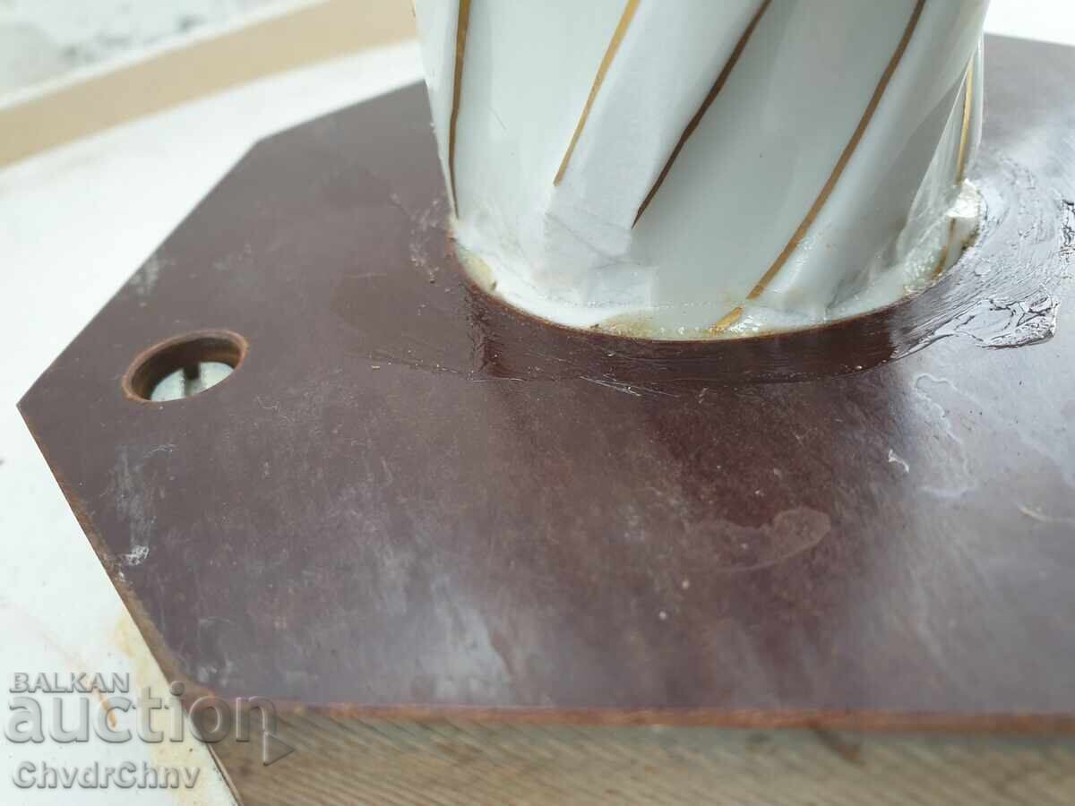 Large German Porcelain Table Von Schierholz PMP GDR 64cm - 7