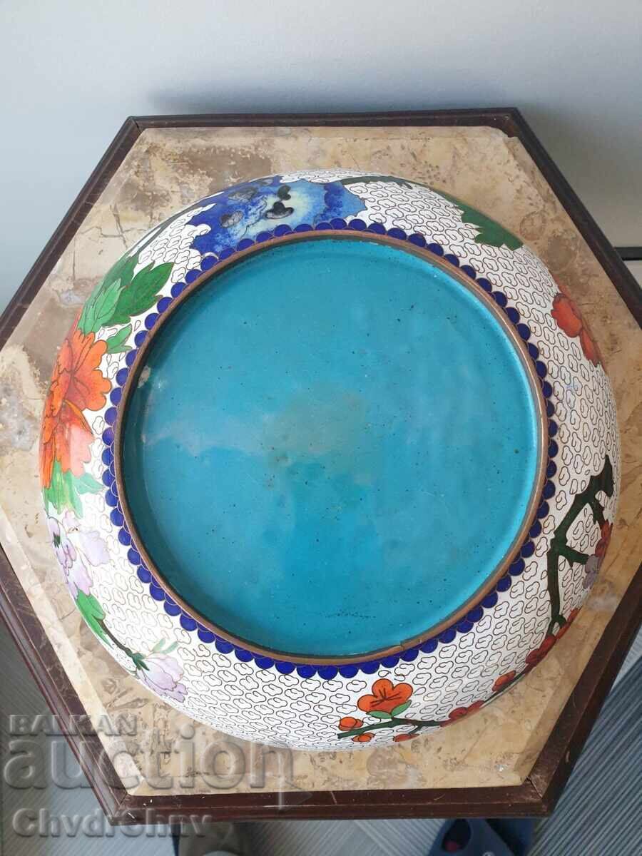 Παλιό κινέζικο μπολ Cloisonné 26εκ με τιμή 700.00 BGN | € 357.90