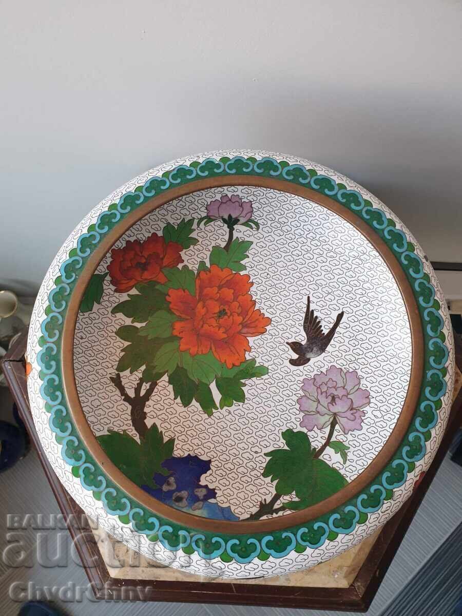 Παλιό κινέζικο μπολ Cloisonné 26εκ Παλιό κινέζικο μπολ Cloisonné 26εκ