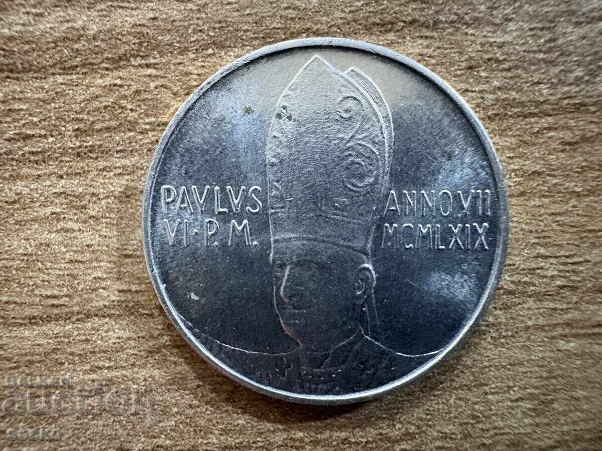 Vatican - 10 Lire (1969) with price 3.00 BGN | € 1.53