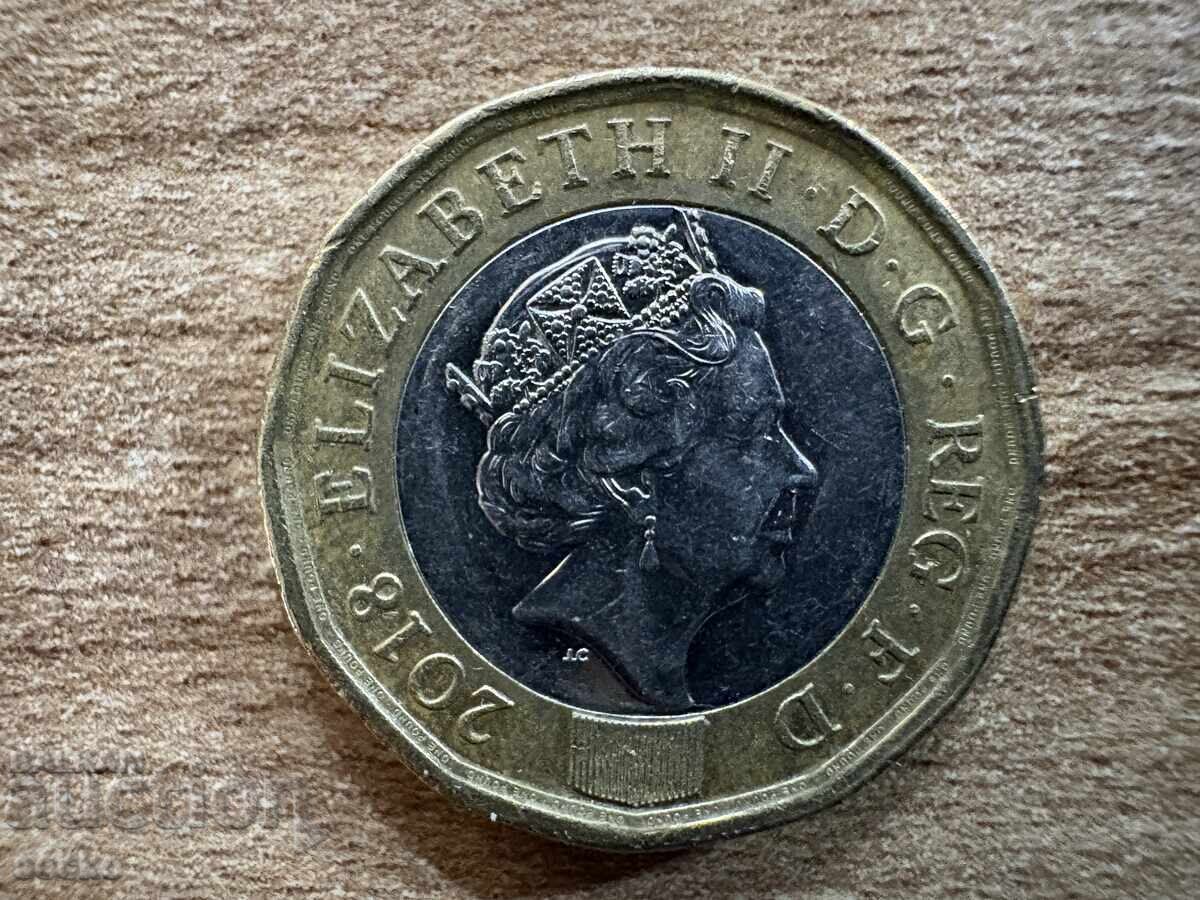 Great Britain - 1 pound (2018) with price 4.00 BGN | € 2.05 Great Britain - 1 pound (2018) with price 4.00 BGN | € 2.05