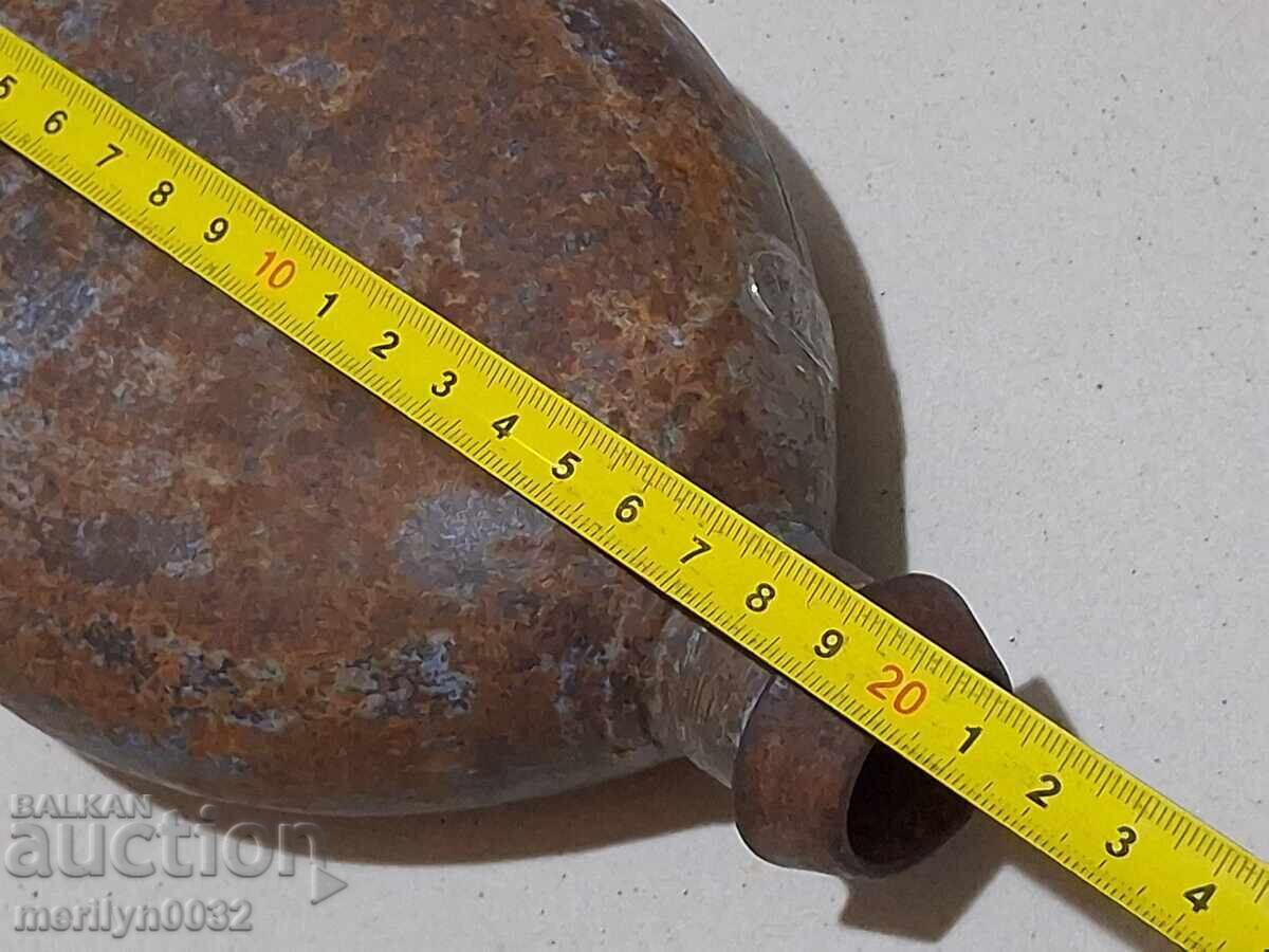 Παράδοση Γερμανικό ατσάλινο παγούρι Πρώτου Παγκοσμίου Πολέμου WW1