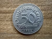 Γερμανία - 50 Reichspfennig (1922) - Δ