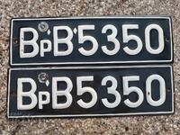 Plăcuțe de înmatriculare emailate vechi 2