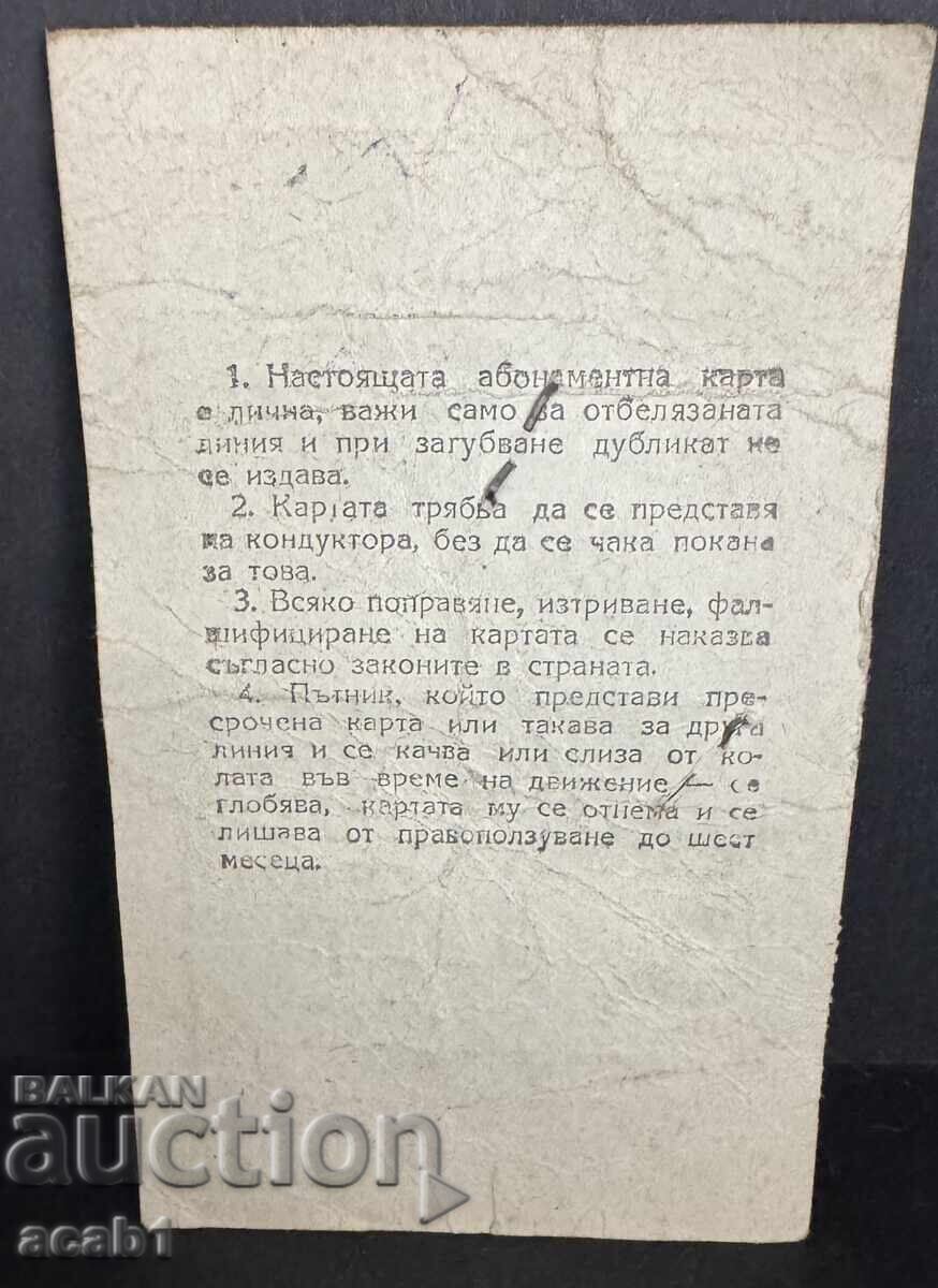 Абонаментна карта Гео Милев - Герман 1975 с цена 34.99 лв. | € 17.89