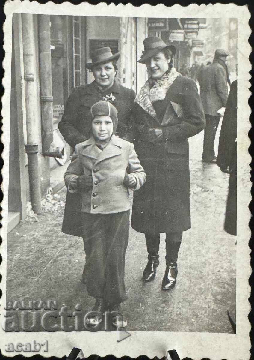 Sofia Two ladies and a boy 1940 year Sofia Two ladies and a boy 1940 year